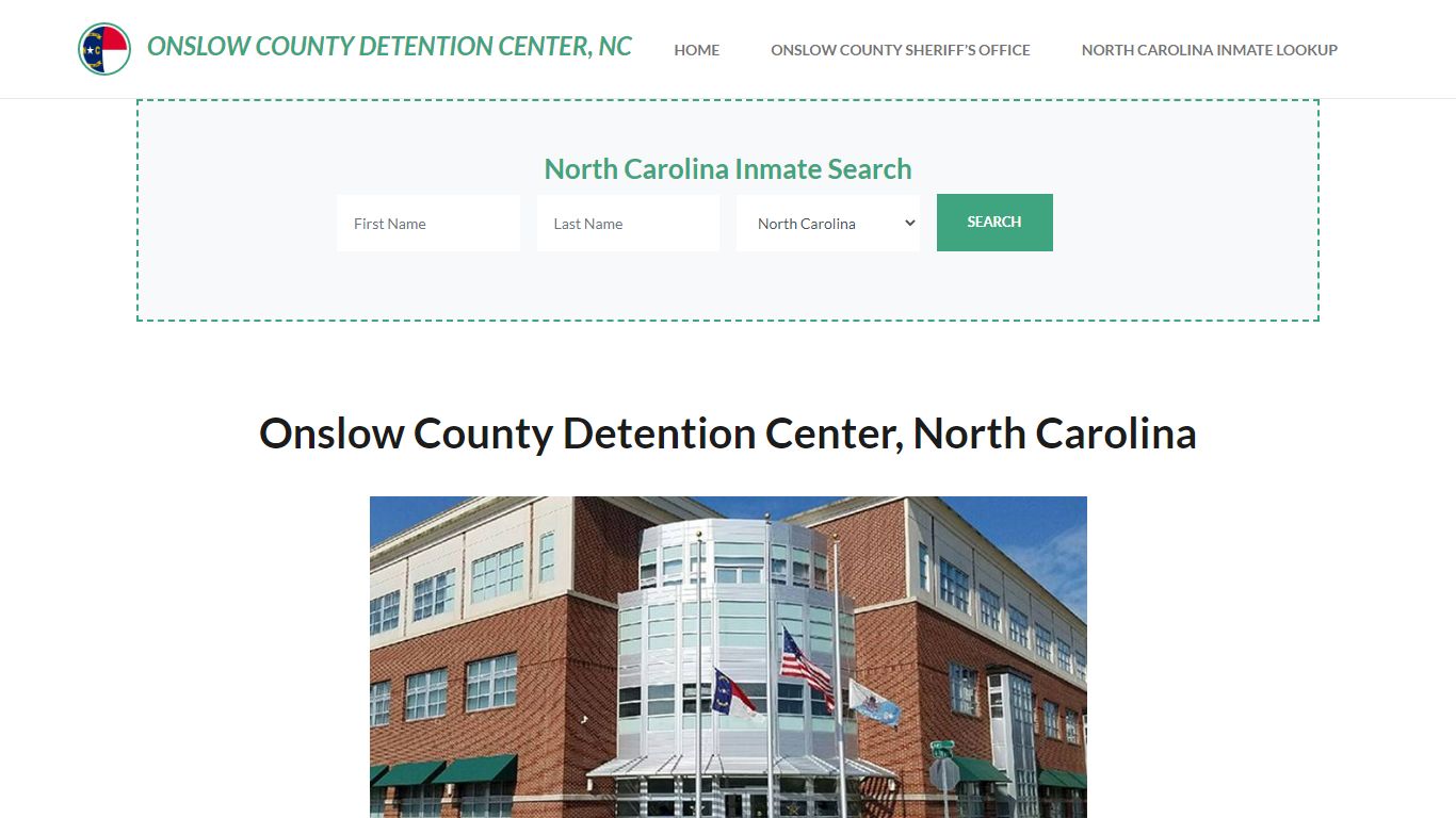 Onslow County Detention Center, NC Inmate Roster, Offender Search