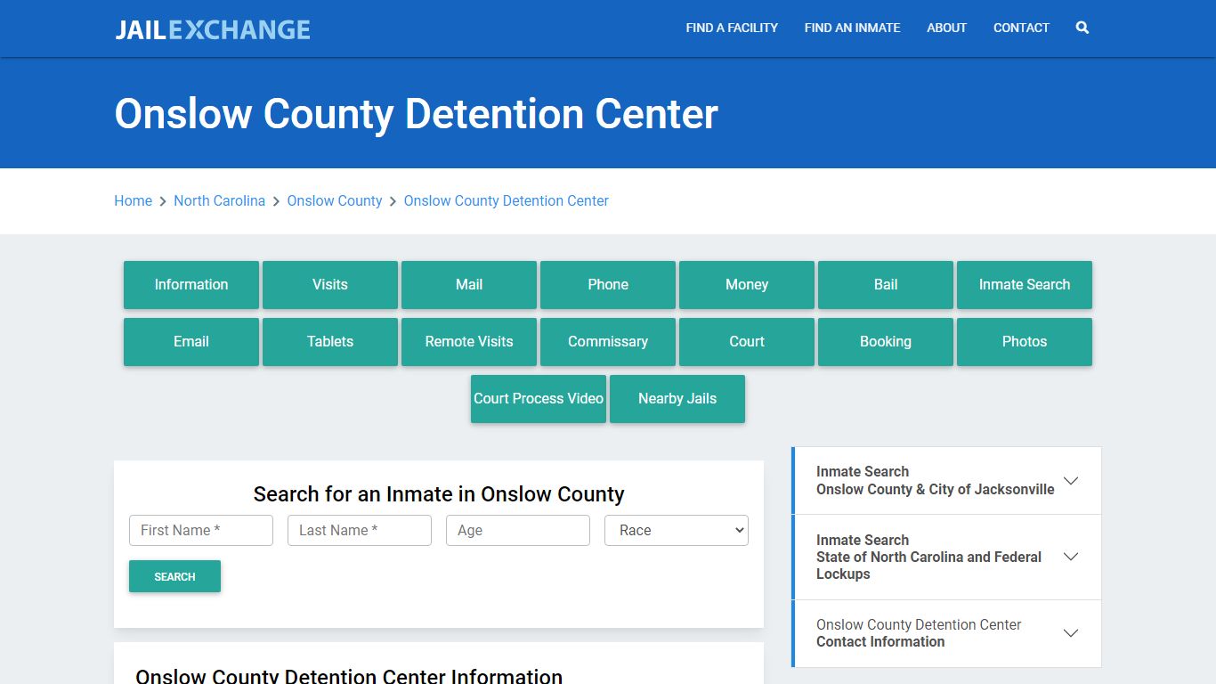 Onslow County Detention Center - Jail Exchange